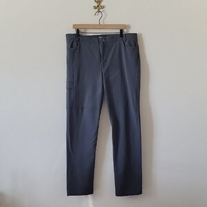 Betabrand Gray Travel Cargo Pants Size 14 Long